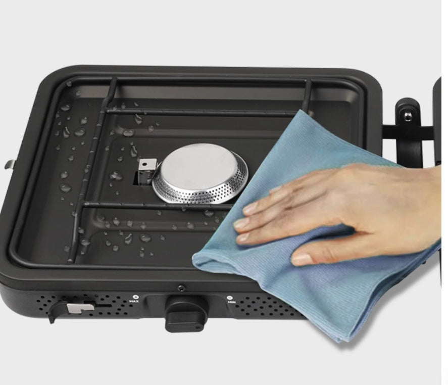 Portable Gas Stove Double Burner Outdoor Picnic Cooking