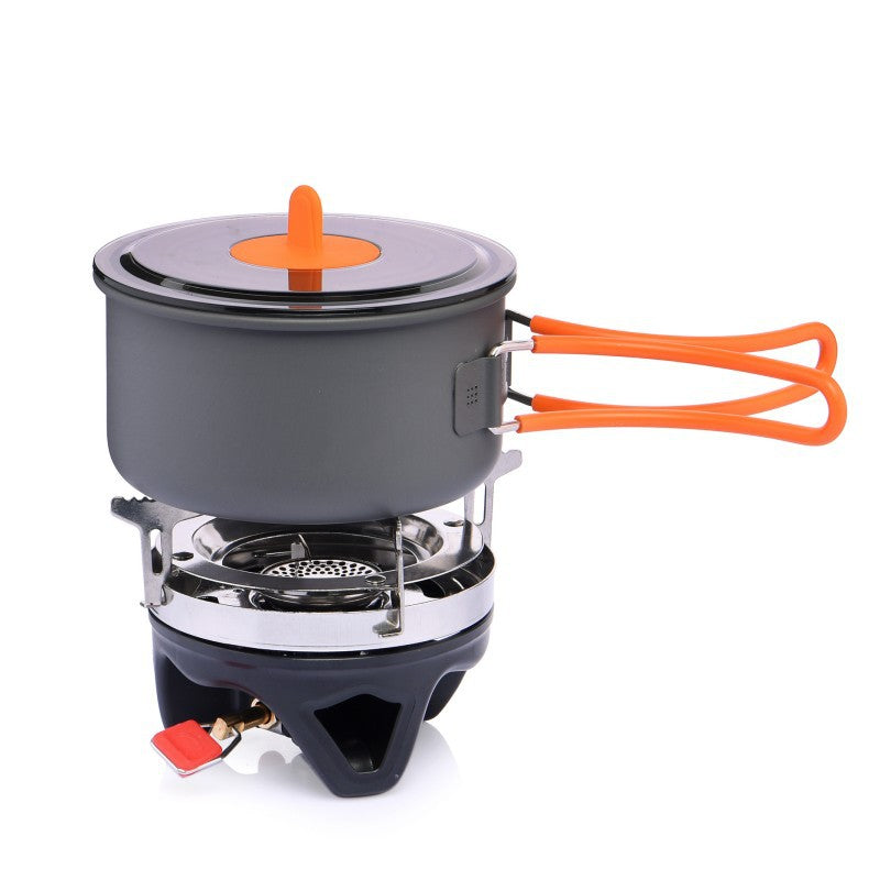 Outdoor Energy Gathering Cooking Suit Energy Saving Heat Collecting Camping Pot